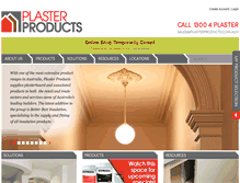 Tablet Screenshot of plasterproducts.com.au